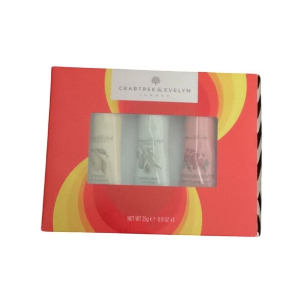 Crabtree & Evelyn Hand Therapy Gift Set With Avocado Citron & Pomegranate Creams - Picture 2 of 7